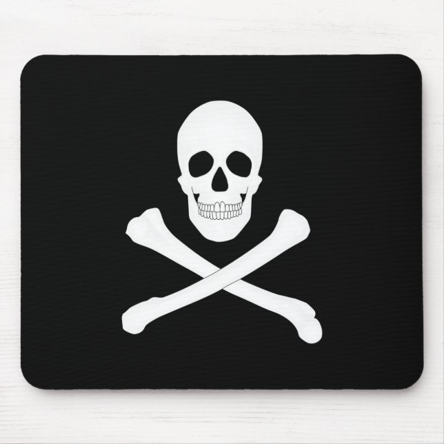 Mousepad Bandeira Pirate (Jolly Roger) (Frente)