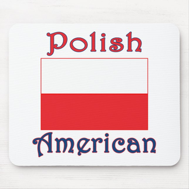Mousepad Bandeira Polonesa Americana (Frente)