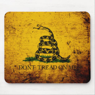 Mousepad Bandeira preta de Gadsden do Grunge