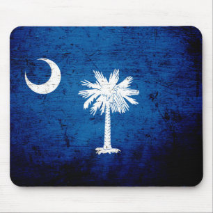 Mousepad Bandeira preta do estado de South Carolina do