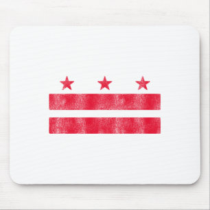 Mousepad Bandeira Retro Washington Dc Distrito De Columbia