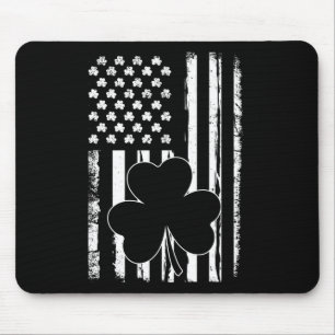 Mousepad Bandeira Trevo Irlandês Dia de São Patrício