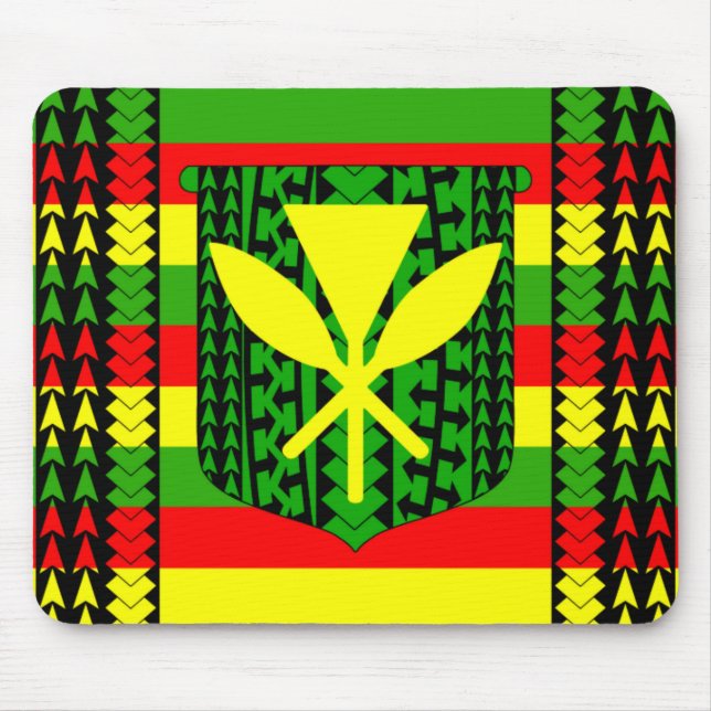 Mousepad Bandeira tribal de Kanaka Maoli (Frente)