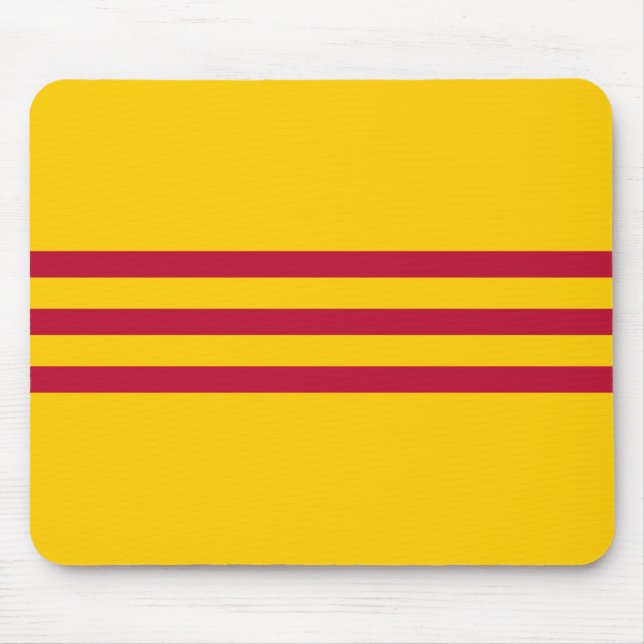 Mousepad Bandeira vietnamiana sul - đỏ do sọc dos (Frente)