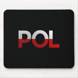 Mousepad Bandeira Vintage da Polônia Futebol Esporte Bandei