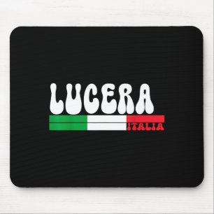 Mousepad Bandeira Vintage Itália Cidade Lucera Para Viagem