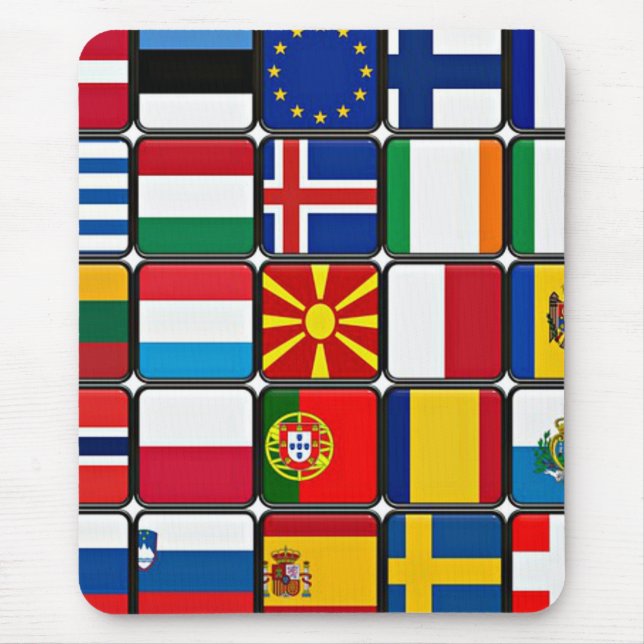 Mousepad Bandeiras do Mundo (Frente)