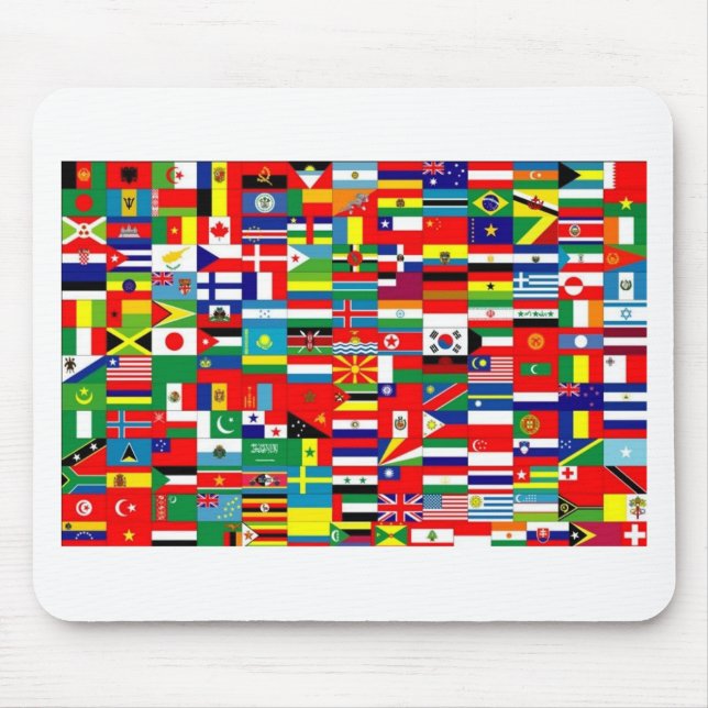 MOUSEPAD BANDEIRAS DO MUNDO (Frente)