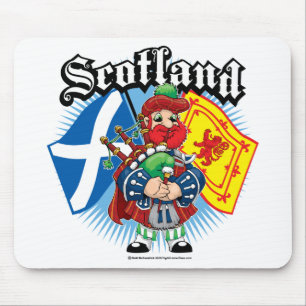 Mousepad Bandeiras e gaiteiro de Scotland