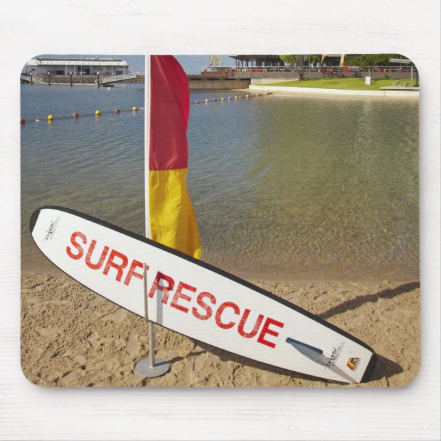 Mousepad Bandeiras e quadro de resgate de surf (Frente)