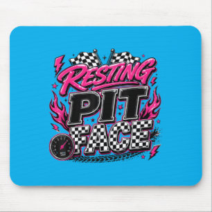 Mousepad Bandeiras Xadrez de Carros de Corrida Engraçados A