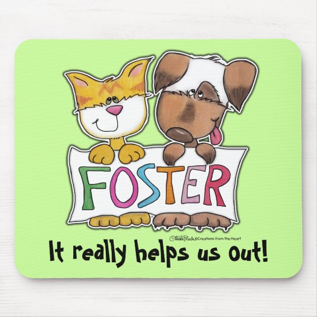 Mousepad Bandeja FOSTER de Suspensão de Cachorro e Gato (Frente)
