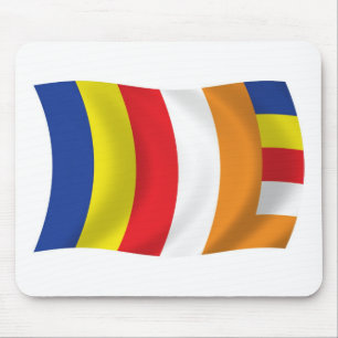 Mousepad Bandeja para Mouse da Bandeira da Religião Budista