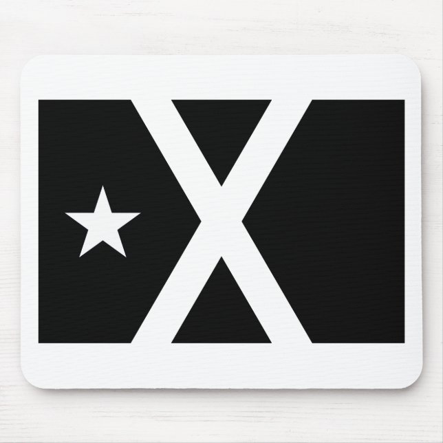 Mousepad Bandera Negra - bandeira de Estelada Catalunya (Frente)