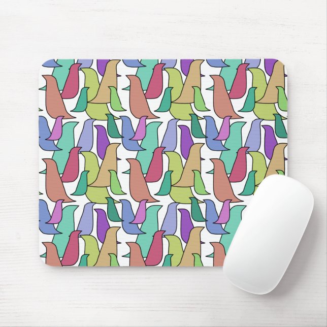 Mousepad Bando de Aves (Com mouse)