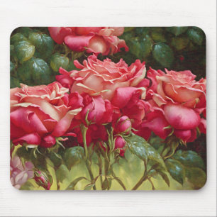 Mousepad Bando de Mouse Timical de Arte Rosa vermelha