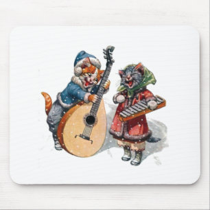 Mousepad Bandolim bonito e xilofone do jogo dos gatos na