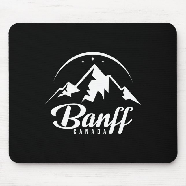 Mousepad Banff Canada Ski Resort Skiting Snowboard (Frente)