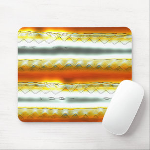 Mousepad Banhas abstrato ultrajantes em laranja e cinza