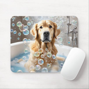 Mousepad Banheira de Bolhas do Retriever de ouro