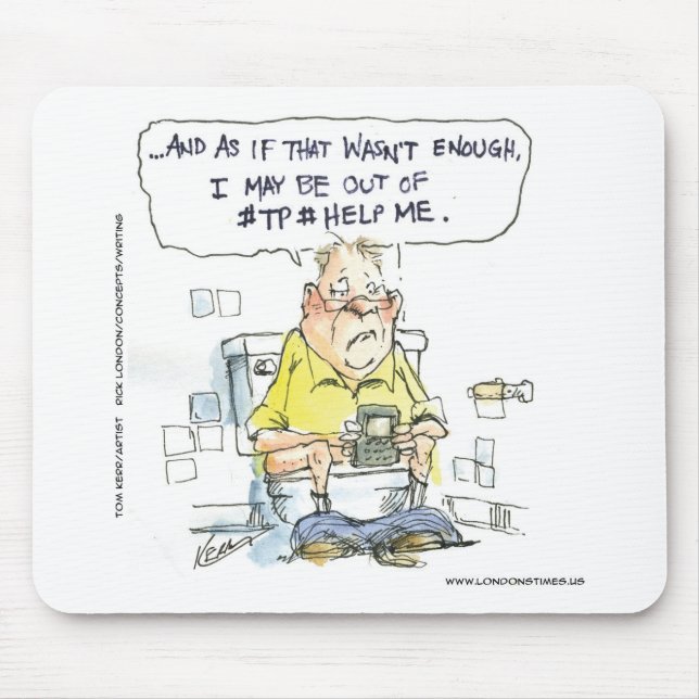 Mousepad Banheira Não 4 Camisetas e presentes engraçados na (Frente)