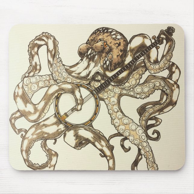 Mousepad Banjo Octopus (Frente)