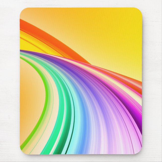 Mousepad Banner de fundo amarelo de design abstrato (Frente)