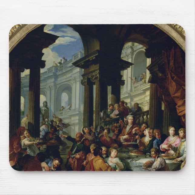 Mousepad Banquete sob um Portico iónico, c.1720-25 (Frente)