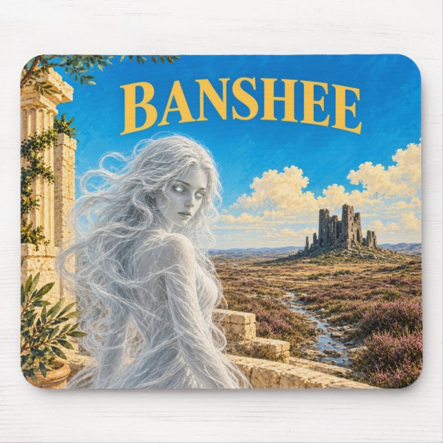 Mousepad Banshee, Monstro de Fantasia Gótica (Frente)