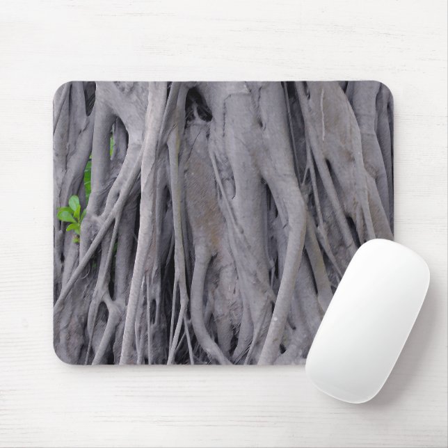 Mousepad Banyan Tree Trunk (Com mouse)