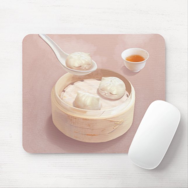 Mousepad Bao Baby - Tea Time Bao Buddies (Com mouse)
