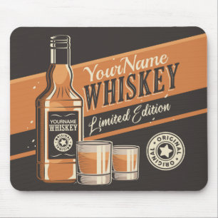 Mousepad Bar de Garrafa de Licor de Uísque Personalizado O