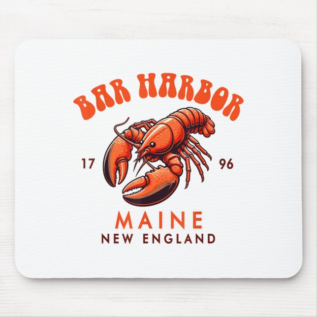 Mousepad Bar Harbor Maine New England Travel Funny Bar Harb (Frente)