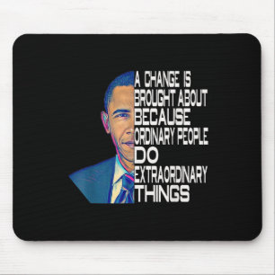 Mousepad Barack Obama 44 Presidente dos EUA Citação Polític