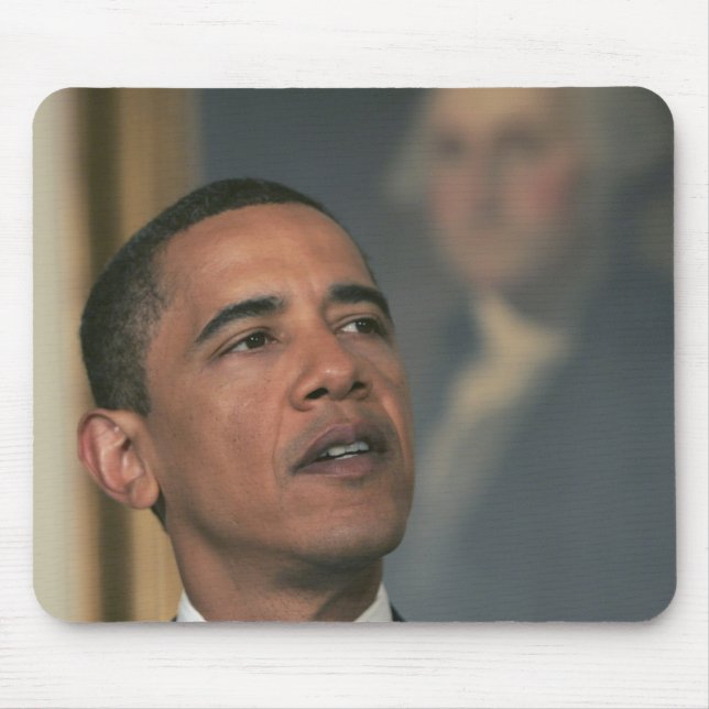 Mousepad Barack Obama anuncia sua intenção para nomear (Frente)