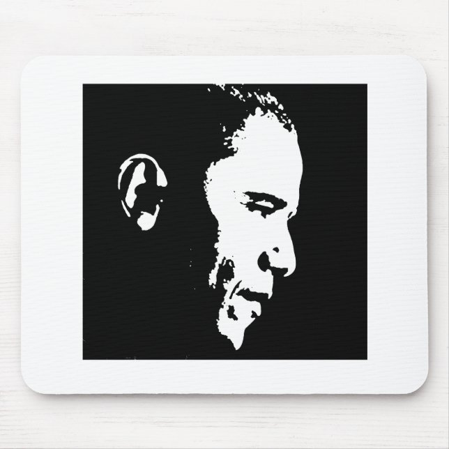 Mousepad Barack Obama enfrenta (Frente)