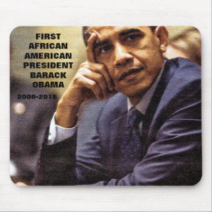MOUSEPAD BARACK OBAMA PRIMEIRO PRESIDENTE NEGRO-AMERICANO