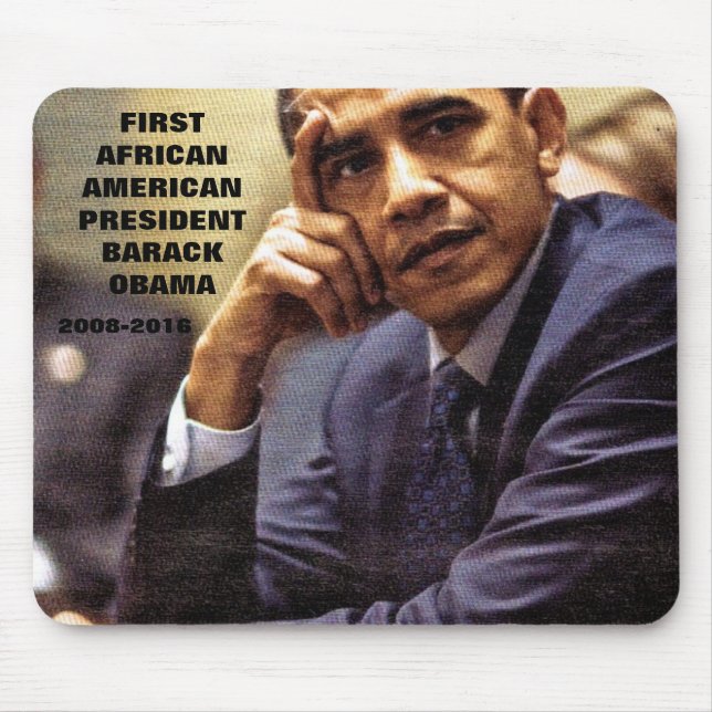 MOUSEPAD BARACK OBAMA PRIMEIRO PRESIDENTE NEGRO-AMERICANO (Frente)