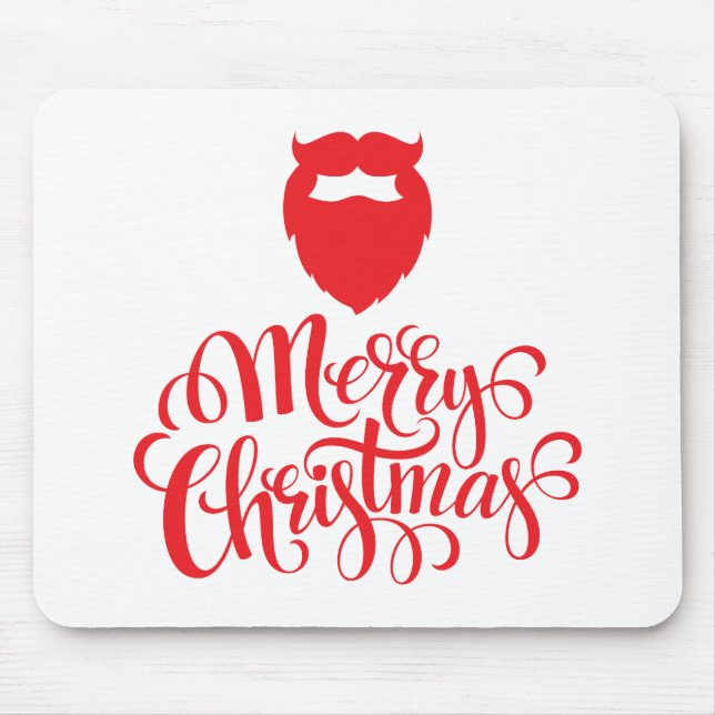 Mousepad Barba Papai noel de Natal (Frente)