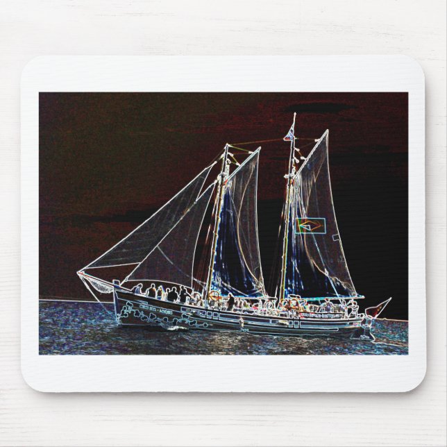 Mousepad Barco à Vela - Fotografia Abstrata (Frente)
