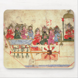 Mousepad Barco com autômatos, ilustração