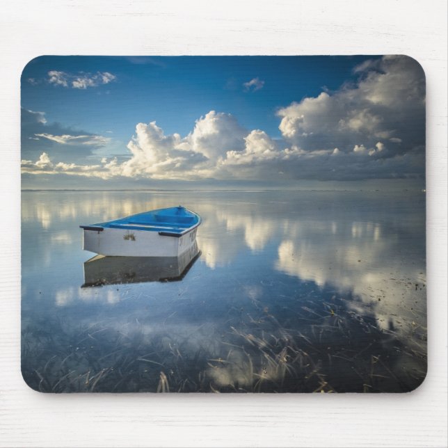 Mousepad Barco de fileira na água (Frente)