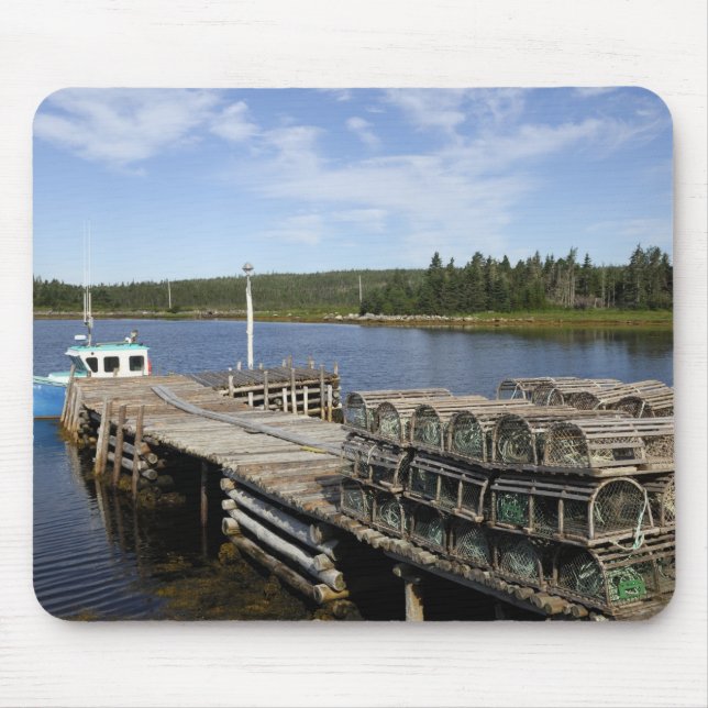 Mousepad Barco de Lagostas, Mushaboom, Nova Scotia, Canadá (Frente)