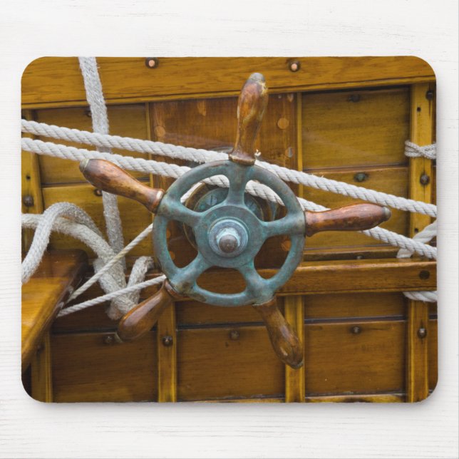 Mousepad Barco de madeira antigo (Frente)