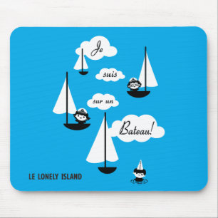 Mousepad Barco do un do sur dos suis de Je!