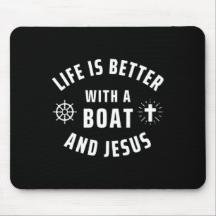 Mousepad Barco E Jesus De Barco Religioso Capitão Marinheir