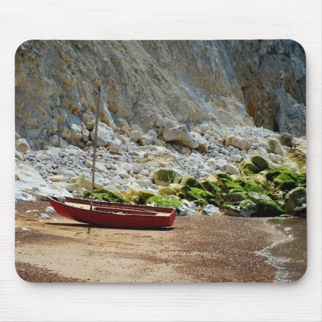 Mousepad Barco na praia em Alum Bay (Frente)