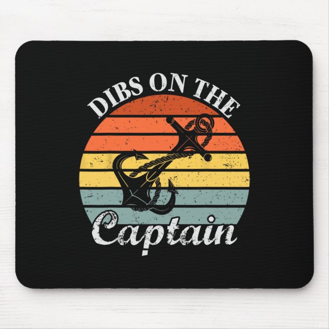 Mousepad Barcos A Motor Dibs Na Boatin Capitão Sail Pontoon (Frente)