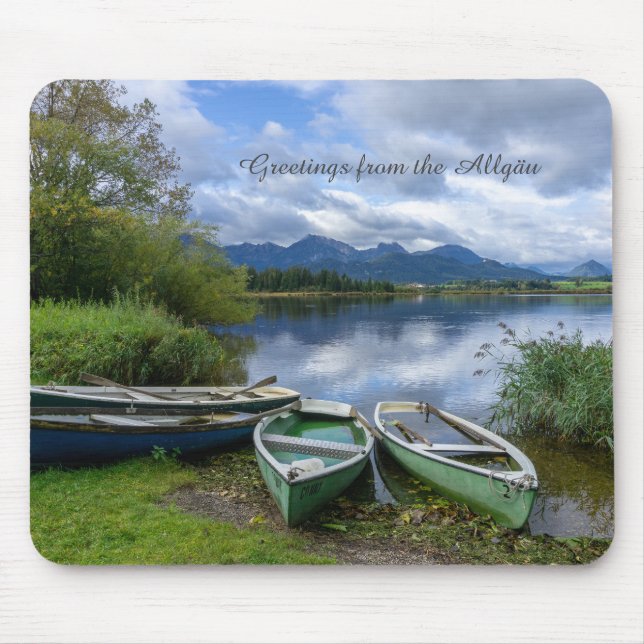 Mousepad Barcos a remo no lago - Allgäu (Frente)