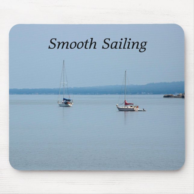 Mousepad Barcos à vela no rio (Frente)